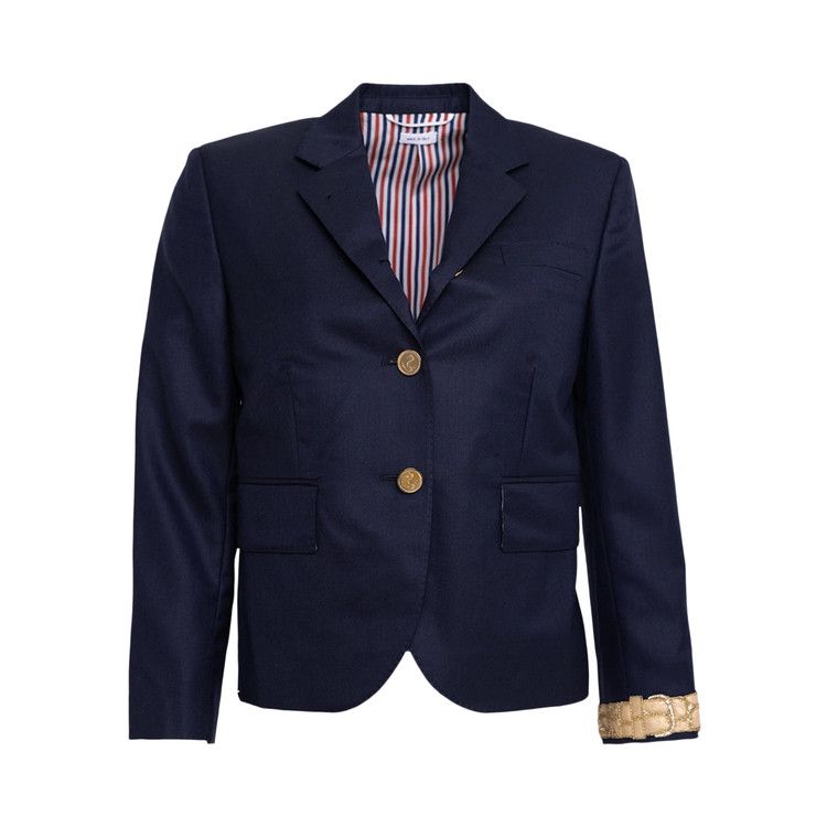 Thom Browne 120's Twill High Armhole Sport Coat Fit 3 'Navy'