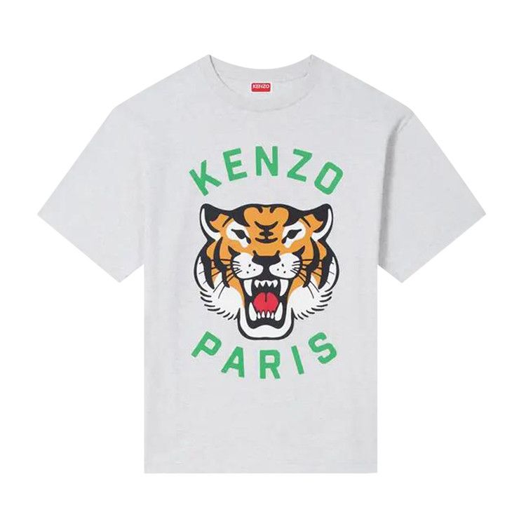 Kenzo Lucky Tiger Oversize T-Shirt 'Pale Grey'