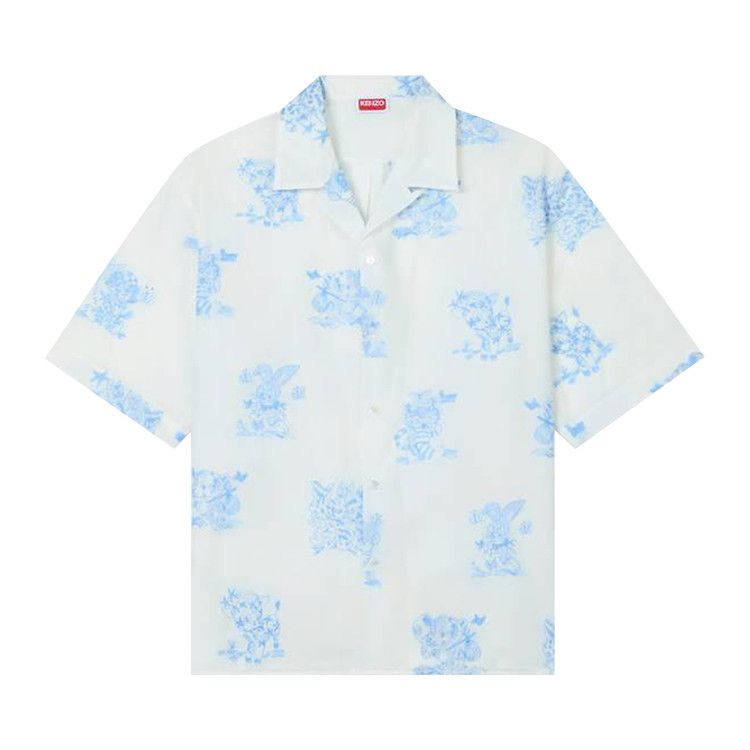 Kenzo Cartoon Hawaiian Short-Sleeve Shirt 'White'