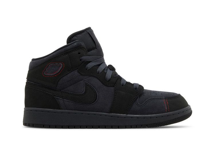 Air Jordan 1 Mid SE Craft GS 'Dark Smoke Red'