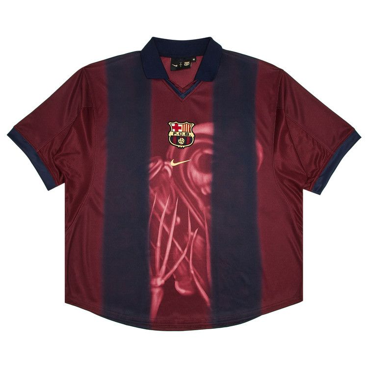 Nike FC Barcelona x Cactus Jack Retro 2000/01 Home Skeleton Jersey 'Red/Blue'