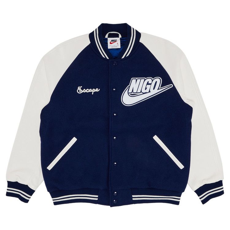 Nike x Nigo NRG Varsity Jacket 'Navy'