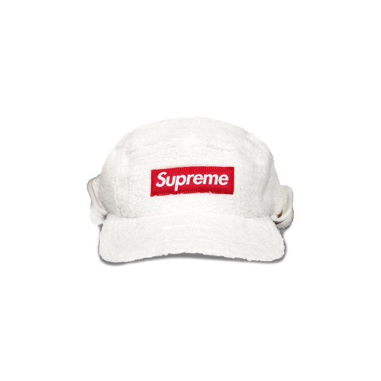 Supreme Deep Pile Earflap Camp Cap 'White'