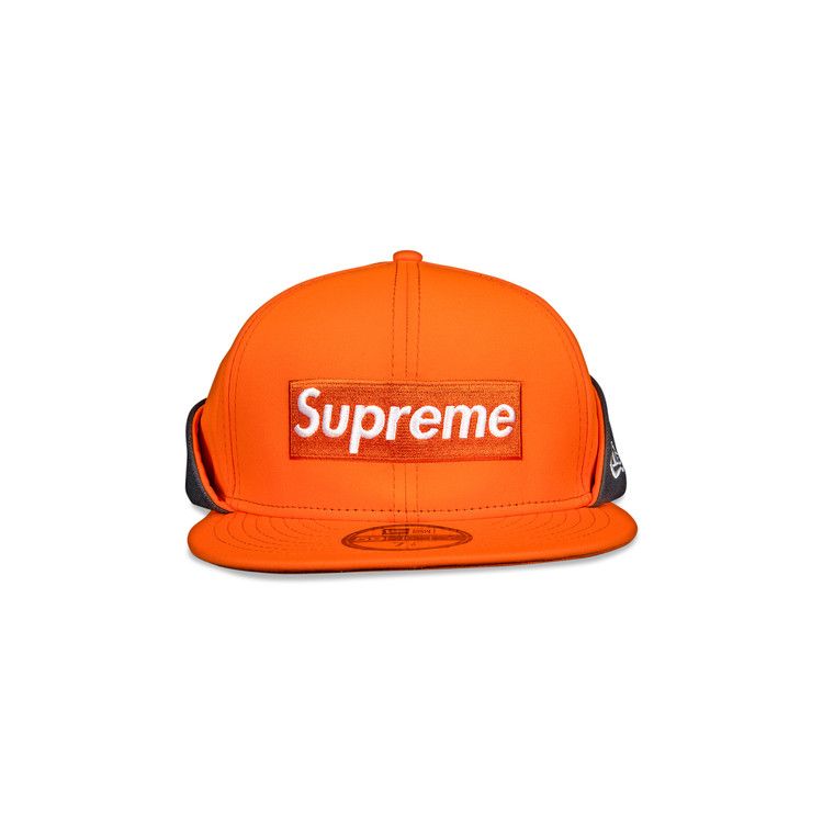 Supreme x WINDSTOPPER Earflap Box Logo New Era 'Orange'