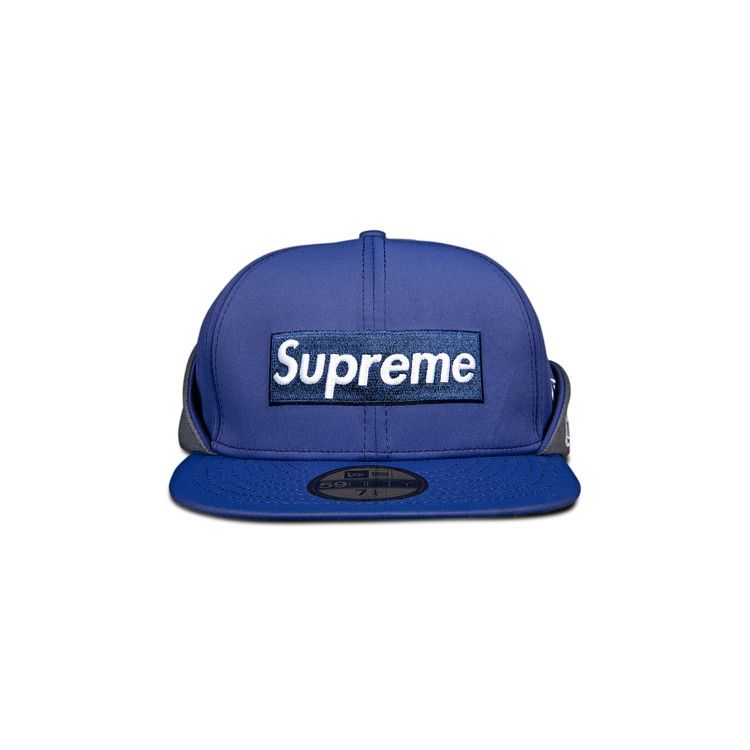 Supreme x WINDSTOPPER Earflap Box Logo New Era 'Washed Navy'