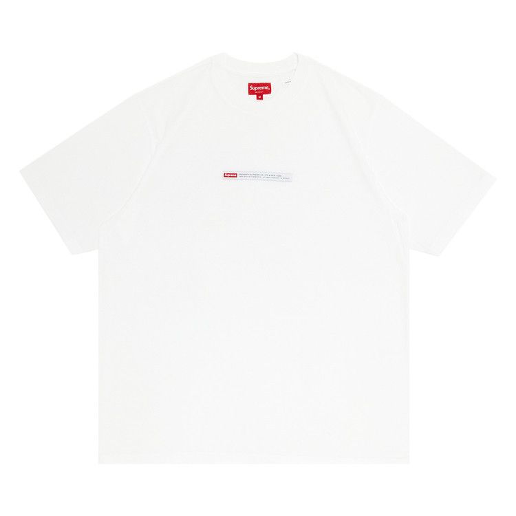 Supreme Property Label Short-Sleeve Top 'White'