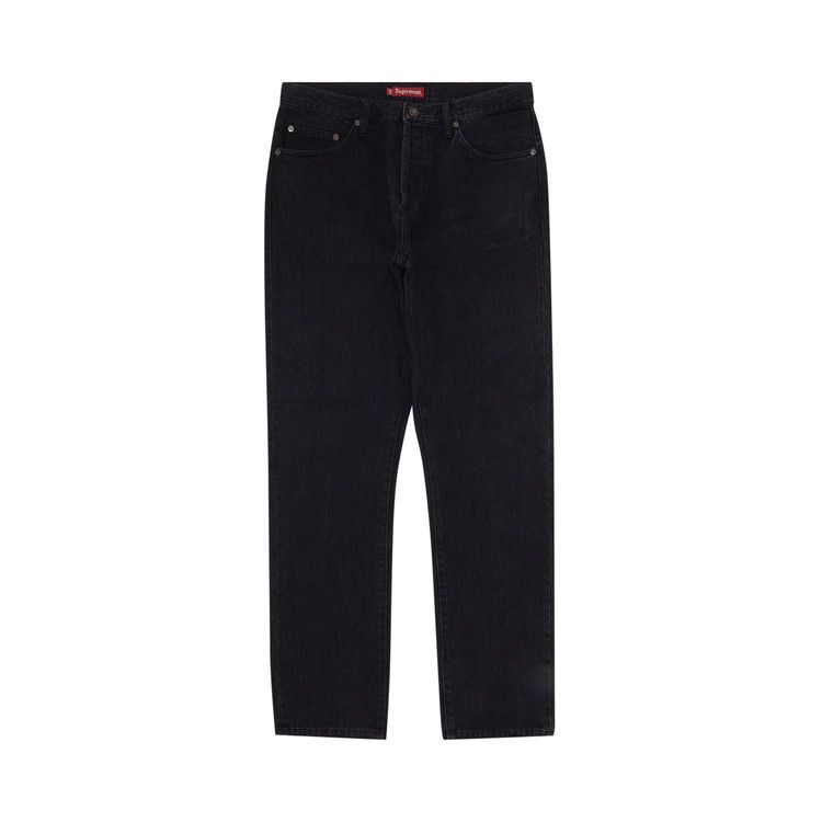 Supreme Stone Washed Slim Jean 'Washed Black'