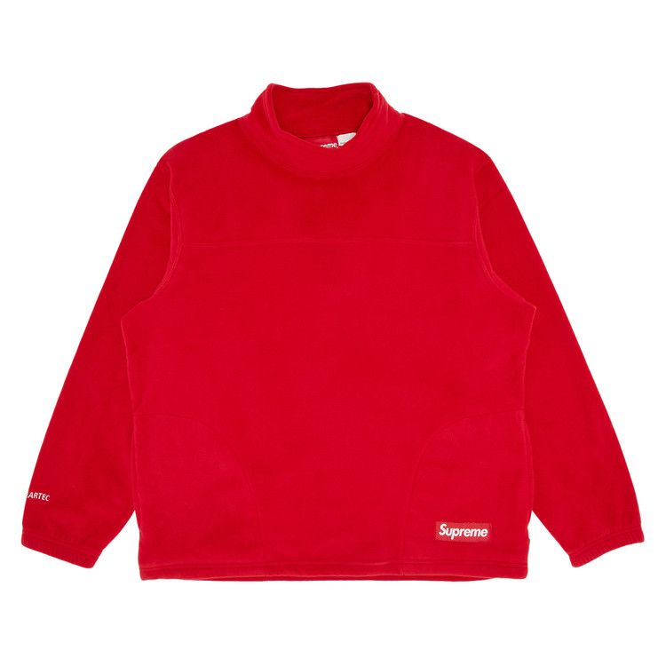 Supreme x Polartec Mock Neck Pullover 'Red'