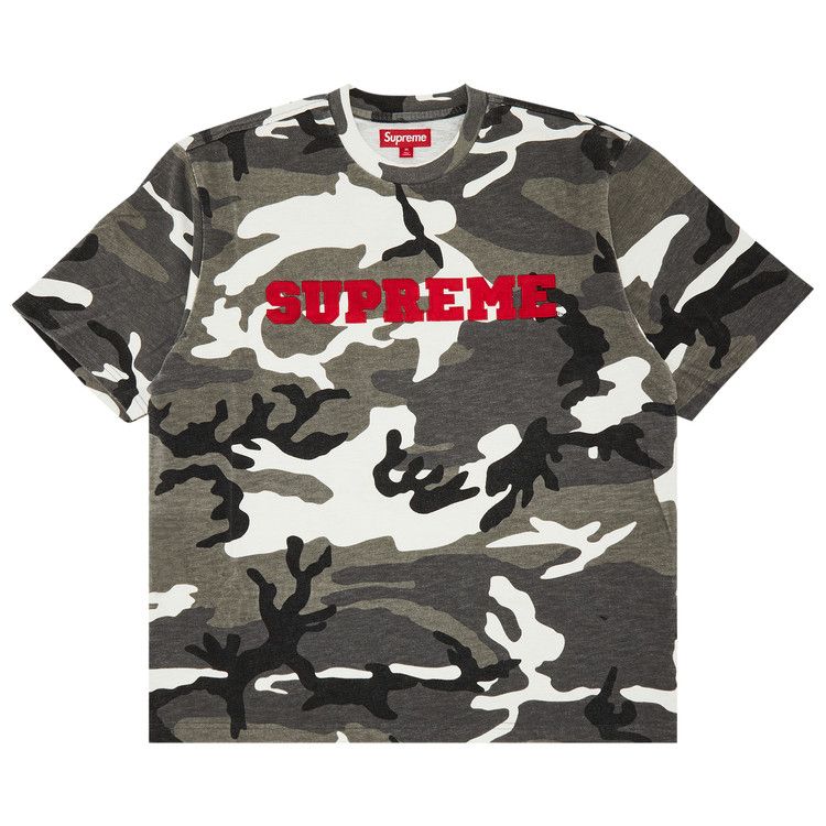 Supreme Collegiate Short-Sleeve Top 'Snow Camo'