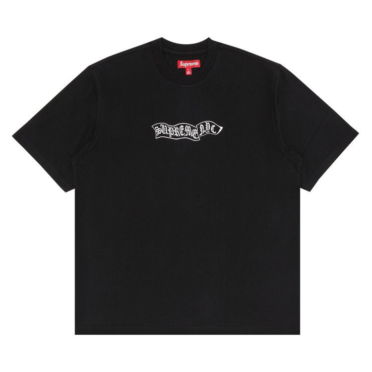 Supreme Banner Short-Sleeve Top 'Black'