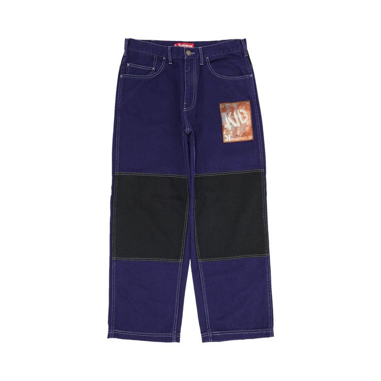 Supreme x Mark Leckey Dream English Kid Twill Panel Pants 'Navy'