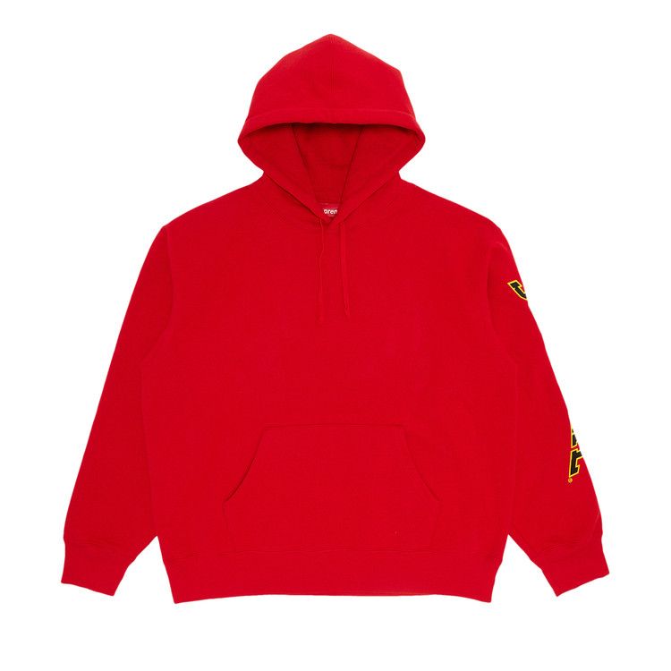 Supreme Sleeve Arc Hooded Sweatshirt 'Red'