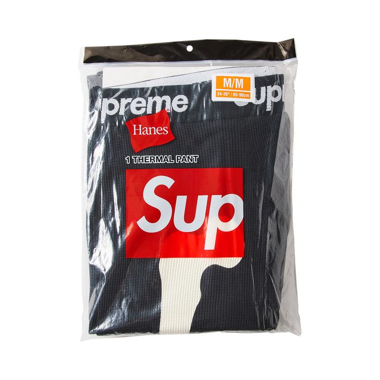 Supreme x Hanes Bones Thermal Pant (1 Pack) 'Black'