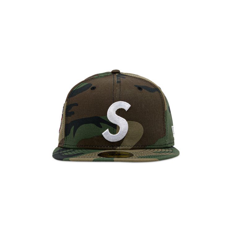 Supreme Screwball S Logo New Era 'Woodland Camo'