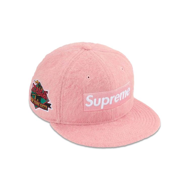 Supreme Mohair Box Logo New Era 'Pink'