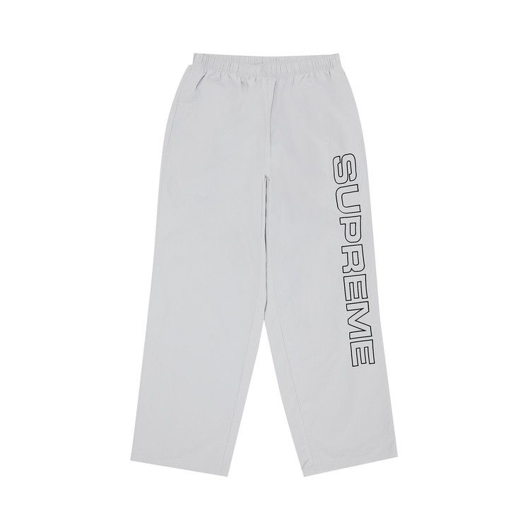 Supreme Spellout Embroidered Track Pant 'Grey'