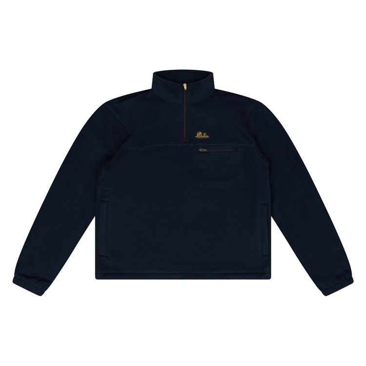 Aimé Leon Dore Quarter Zip Fleece Pullover 'Navy Blazer'