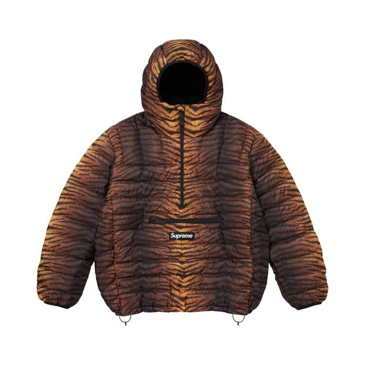 Supreme Micro Down Half Zip Hooded Pullover 'Tiger'