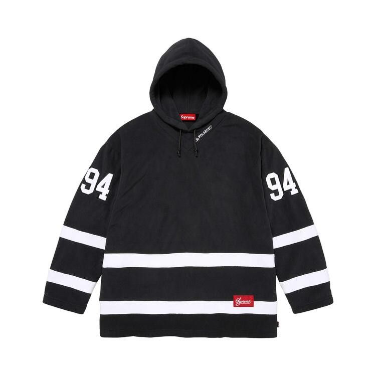 Supreme Polartec Hooded Hockey Jersey 'Black'