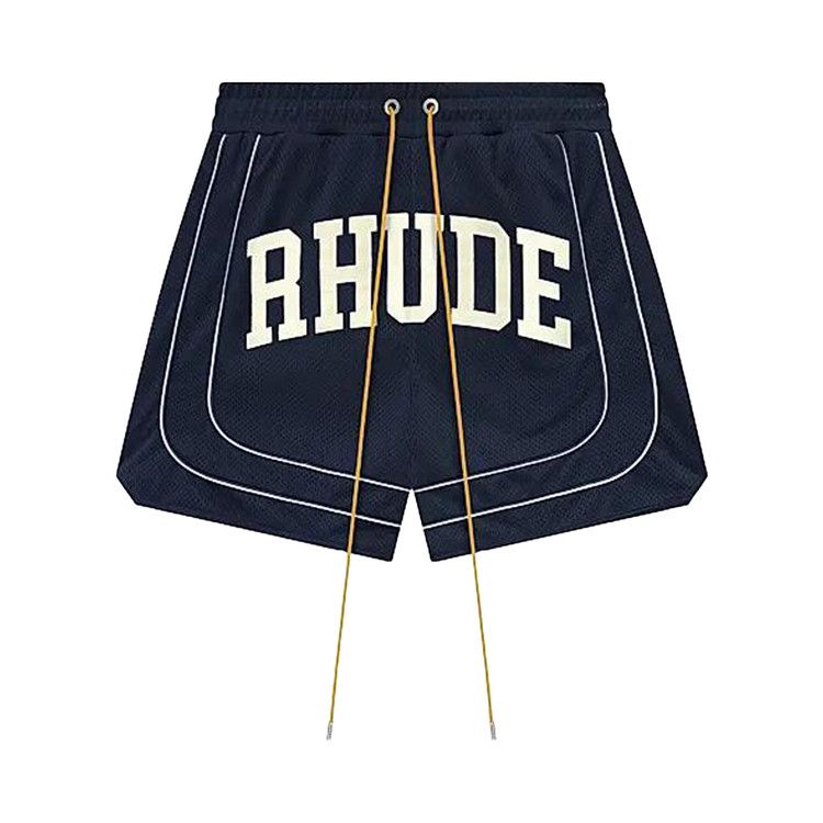 Rhude Baggy Collegiate Logo Short 'Blue'
