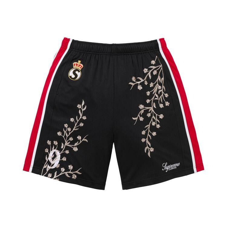 Supreme Floral Soccer Short 'Black'