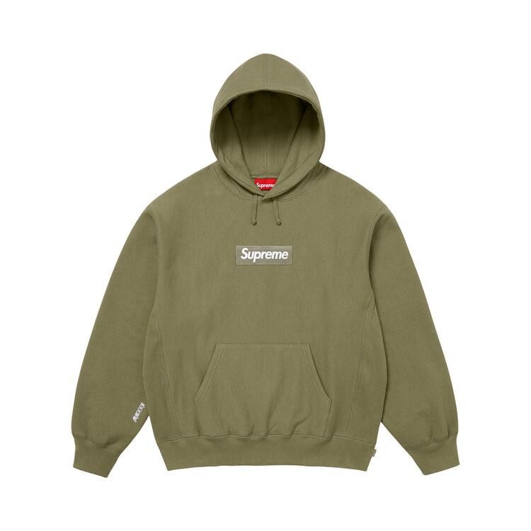 Supreme Box Logo Hooded Sweatshirt 'Light Olive'