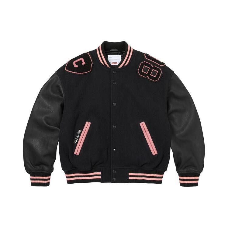 Supreme Captains Varsity Jacket 'Black'