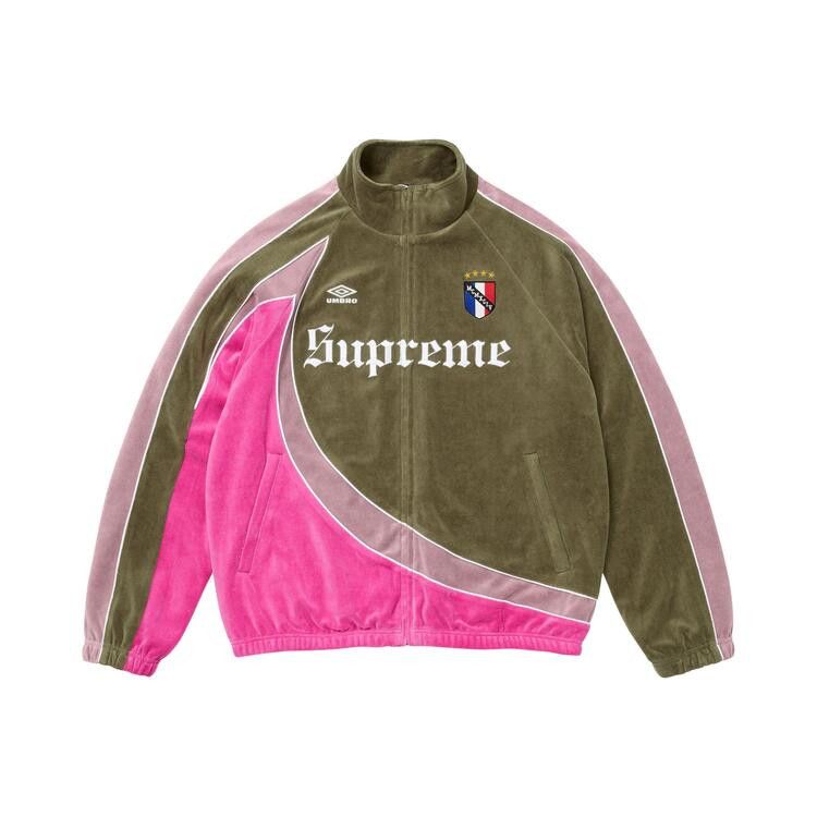 Supreme x Umbro Velour Track Jacket 'Olive'