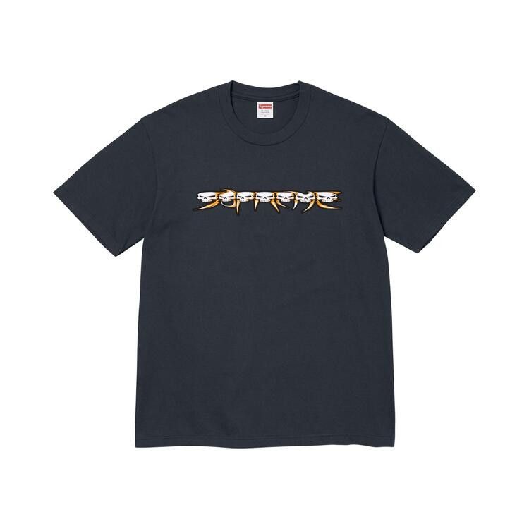 Supreme Skulls Spellout Tee 'Navy'