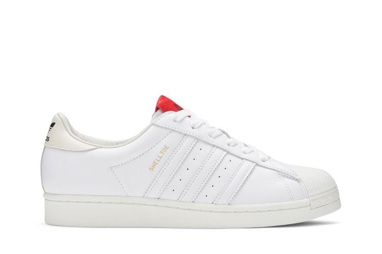 424 x adidas Superstar Shell Toe 'White Scarlet'