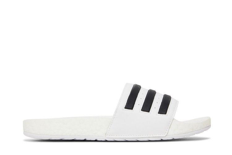 adidas Adilette Boost Slides 'White Black Stripes'