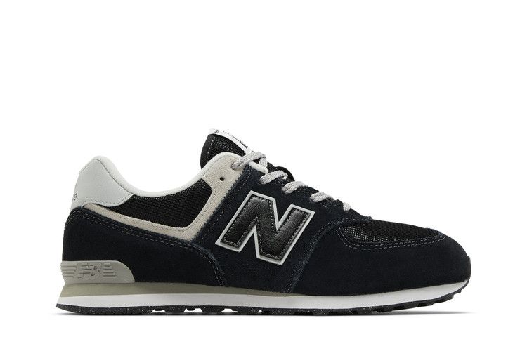 New Balance 574 Big Kid Wide 'Core Pack - Black White'