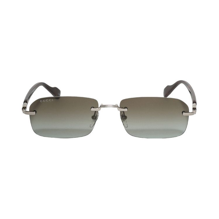 Gucci Rectangular Sunglasses 'Silver'