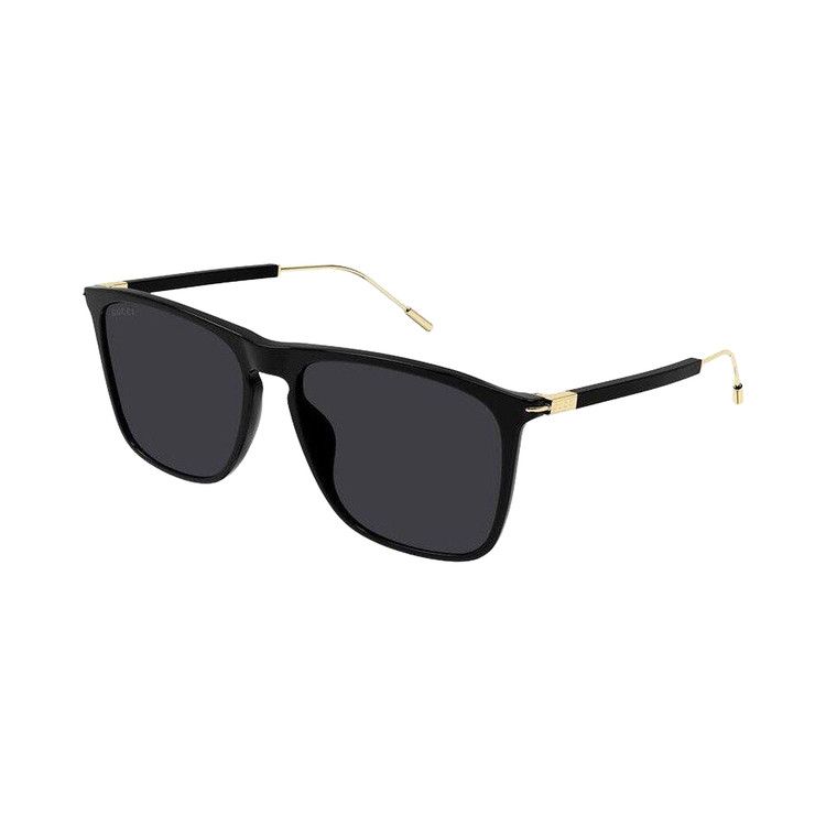 Gucci Square Sunglasses 'Black/Gold/Grey'