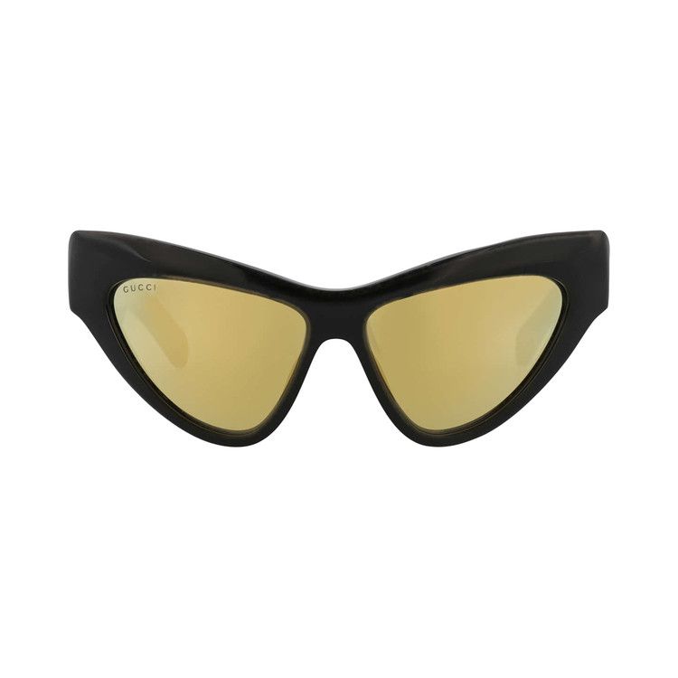 Gucci Cat Eye Sunglasses 'Black/Gold'