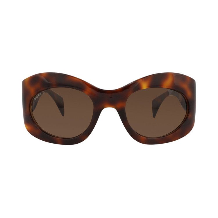 Gucci Shield Sunglasses 'Havana/Brown'