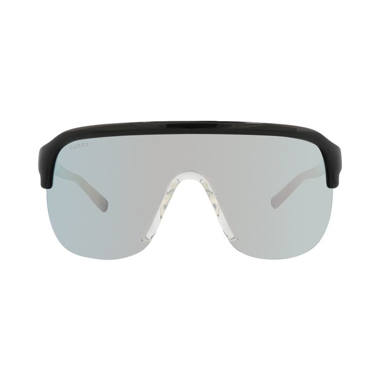 Gucci Shield Sunglasses 'Black/Silver'