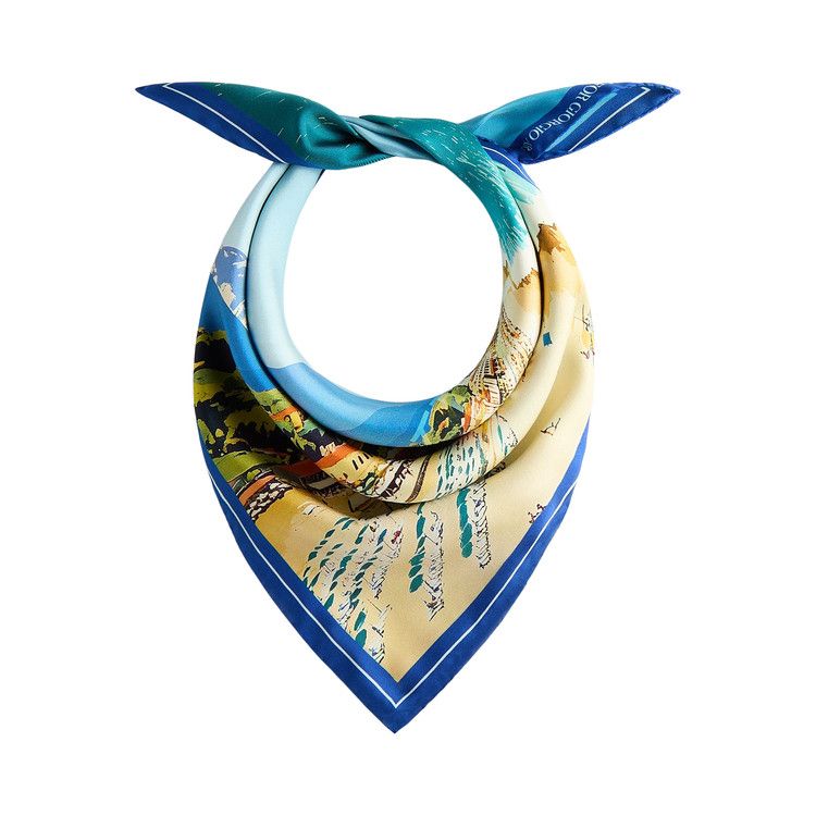 Kith Giorgio Armani & Forte Dei Marmi Printed Silk Bandana 'Multi'