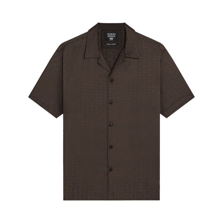 Kith x Giorgio Armani Monogram Short Sleeve Thompson Camp Collar Shirt 'Kindling'
