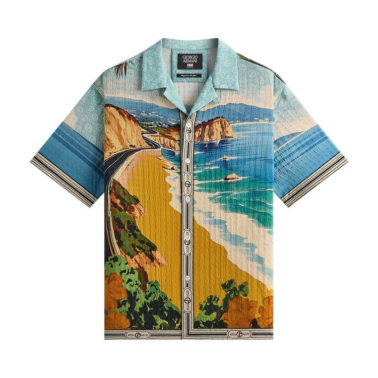 Kith x Giorgio Armani Malibu Short Sleeve Thompson Camp Collar Shirt 'Multi'