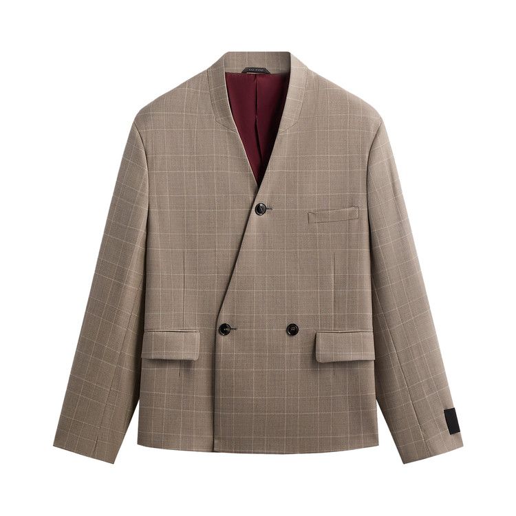 Kith &Kin x Giorgio Armani Single Breasted Collarless Jacket 'Dark Ash'