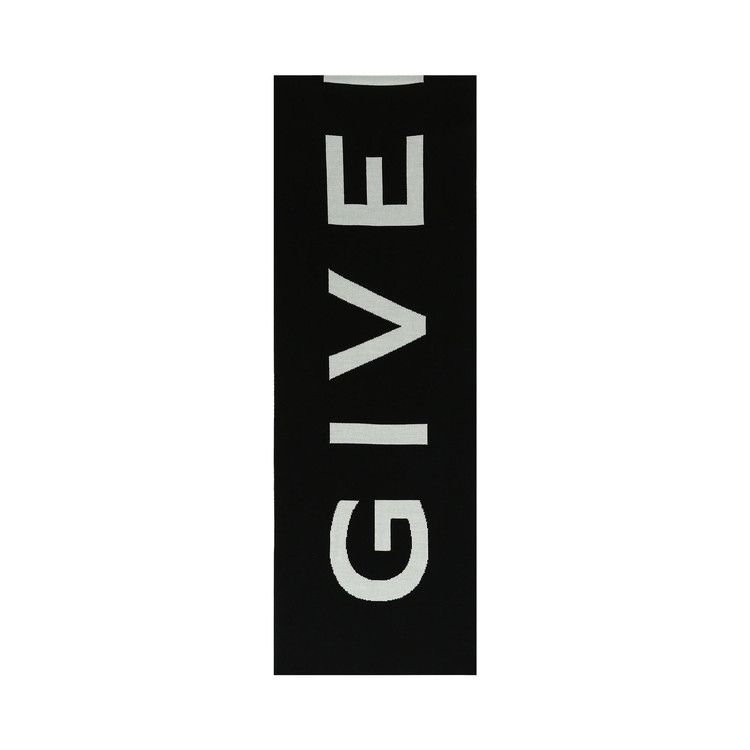 Givenchy Jacquard Logo Scarf 'Black/White'