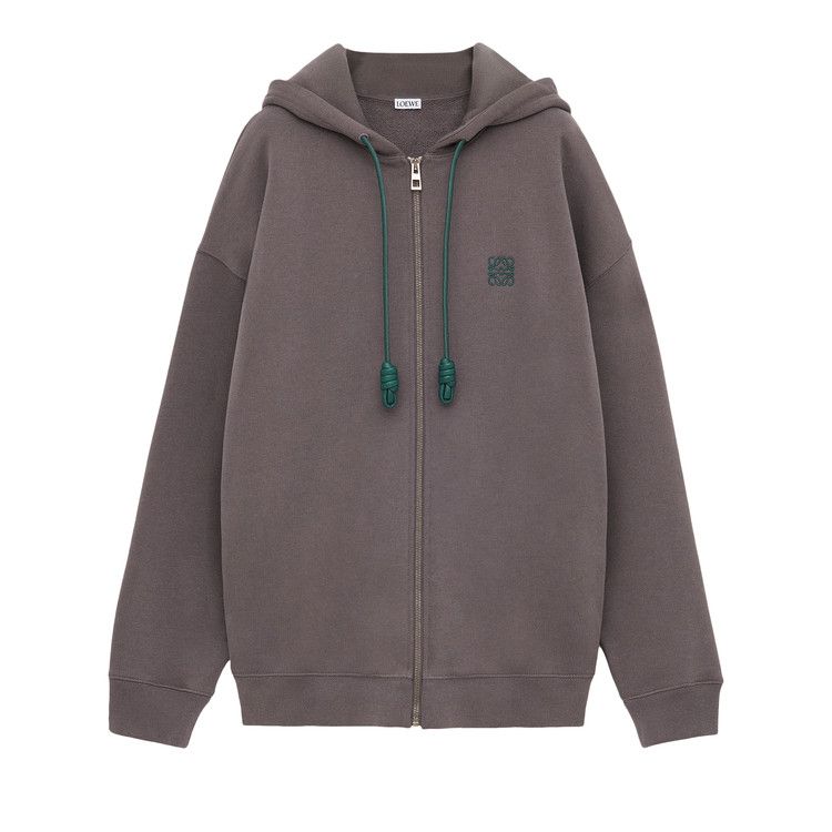 Loewe Zip Up Hoodie 'Dark Grey'