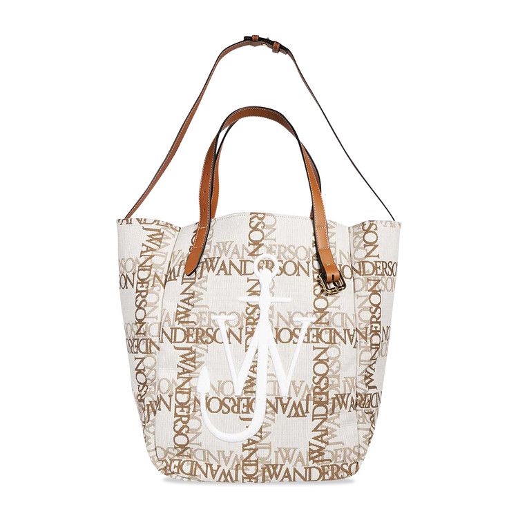 JW Anderson Belt Logo Tote Bag 'Natural/Pecan'