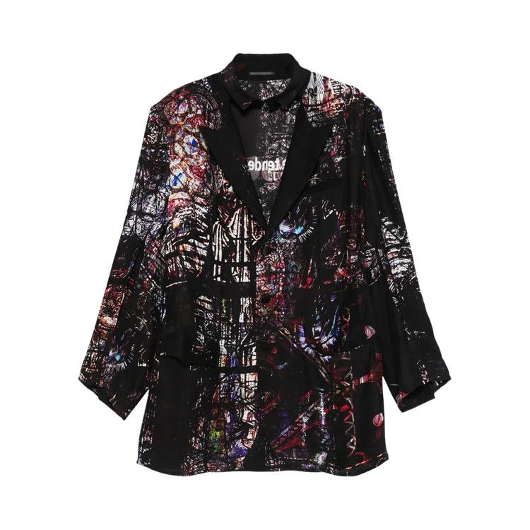Yohji Yamamoto Pour Homme 0606 Printed Jacket 'Black'
