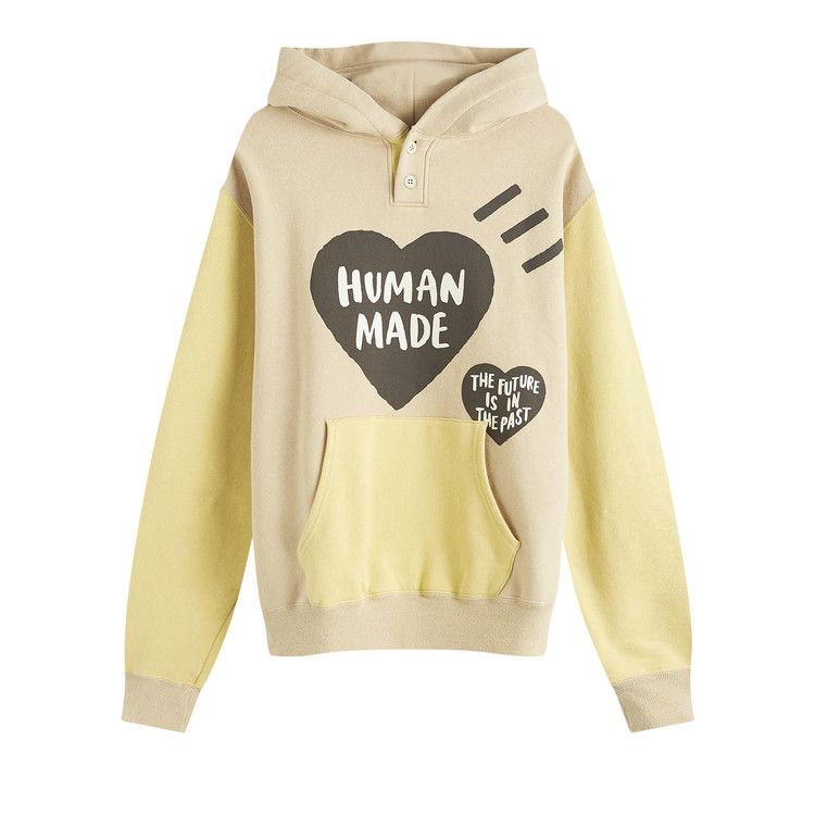 Human Made Colorblock Hoodie 'Beige'