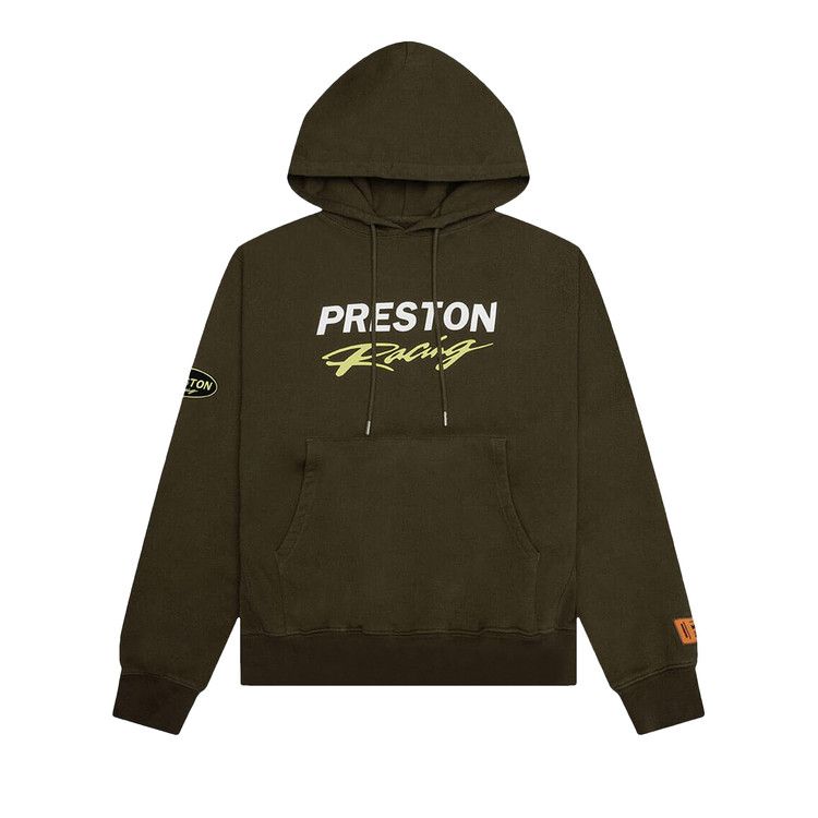 Heron Preston Racing Hoodie 'Dark Olive'