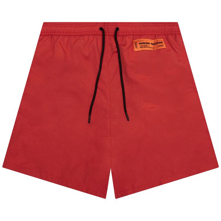Heron Preston Nylon Swim Shorts 'Red'