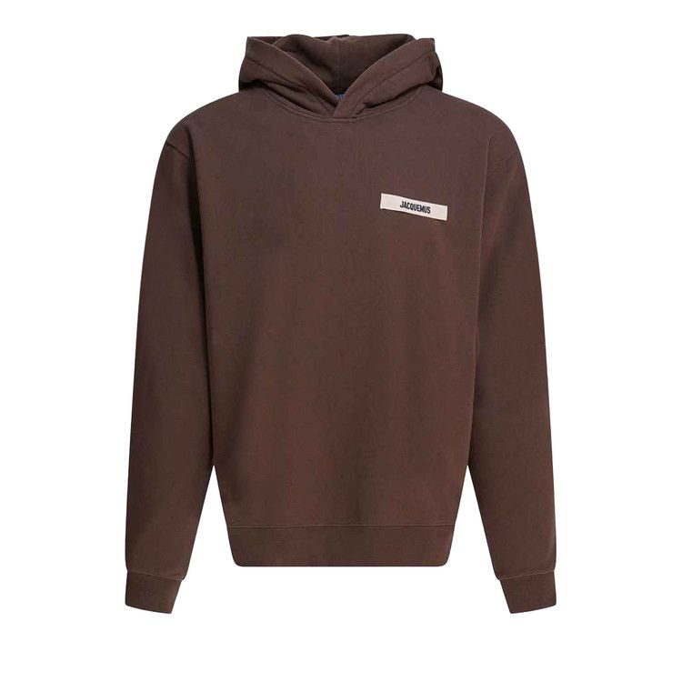 Jacquemus Le Hoodie Gros Grain 'Dark Brown'