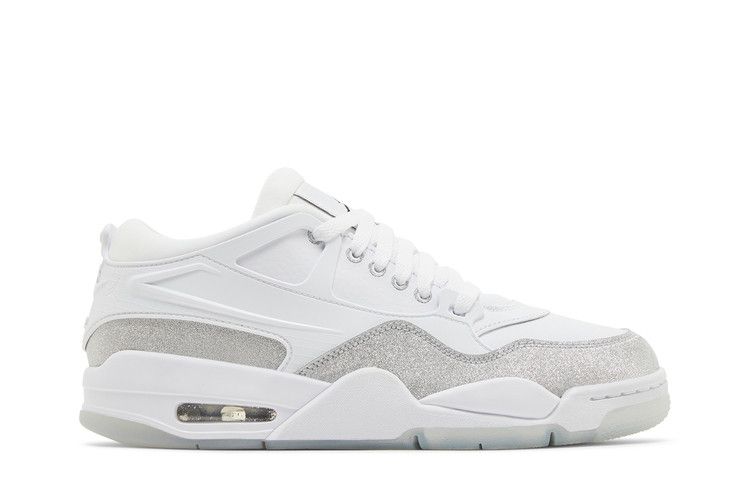 Wmns Air Jordan 4 RM 'White Silver Glitter'